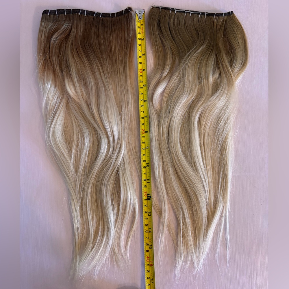 Bellami 16” Machine Weft Blonde Ombre Hair Extensions
